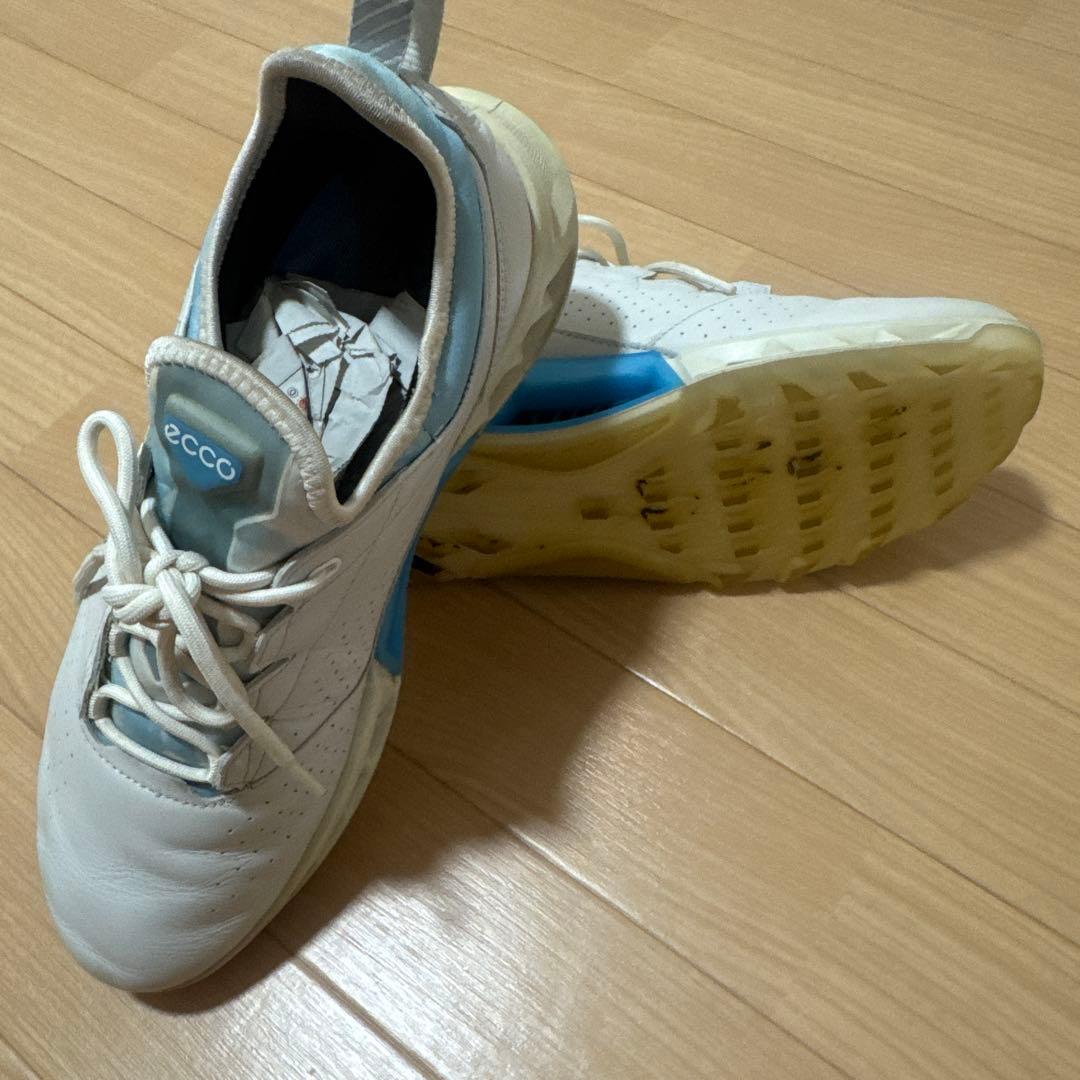 ハワイ限定　ECCO ゴルフシューズ ホワイト レザー