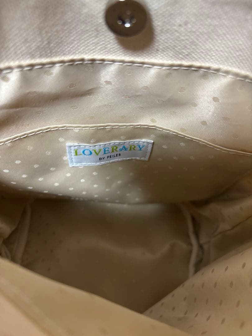 1回使用　LOVERARY BY FEILER ストロベリードット　トートバッグ