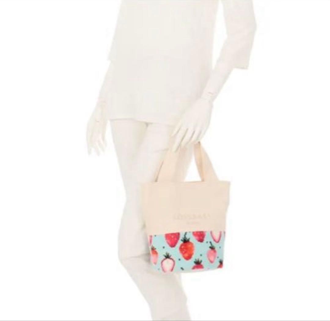 1回使用　LOVERARY BY FEILER ストロベリードット　トートバッグ