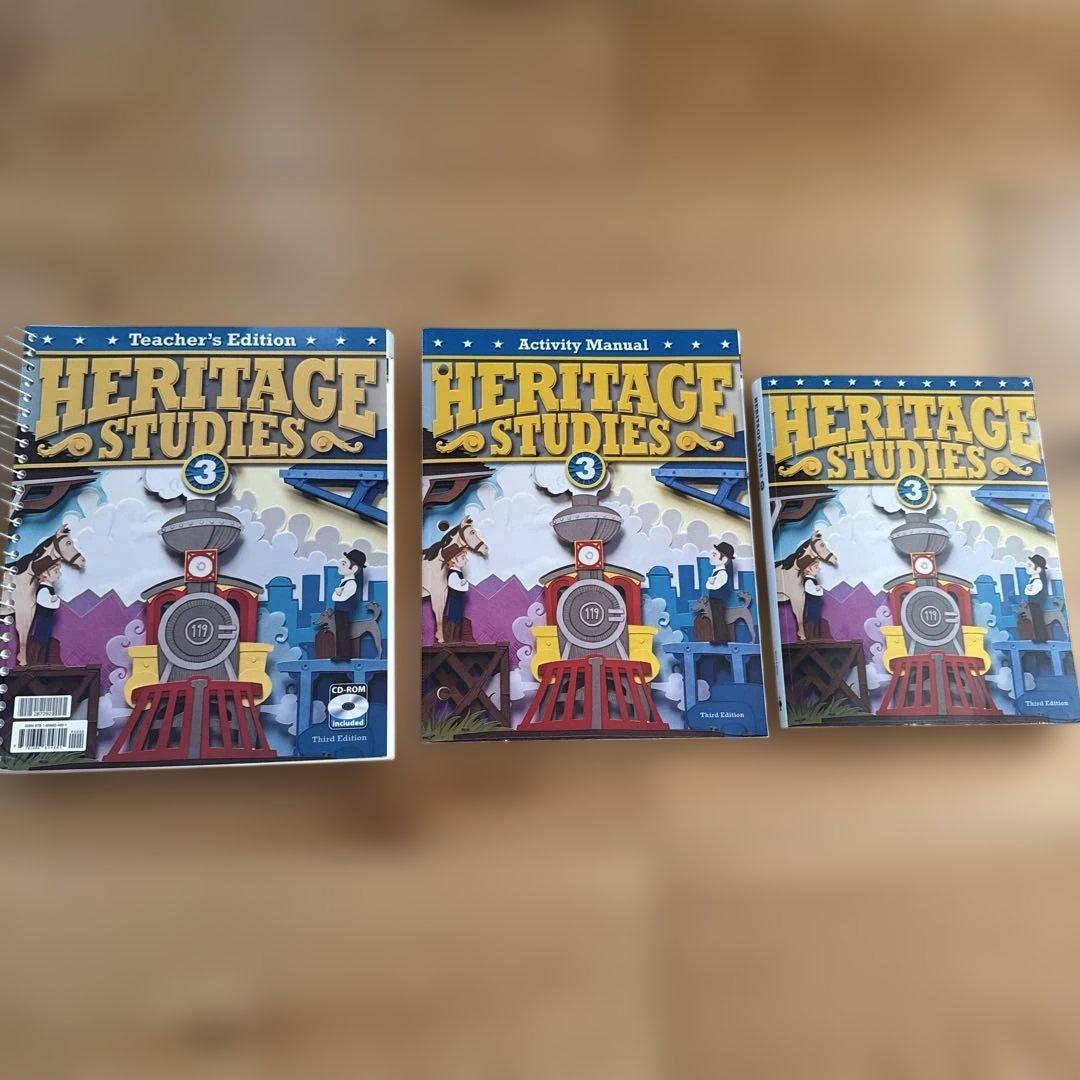 BJU Press Heritage Studies 3 教材セット