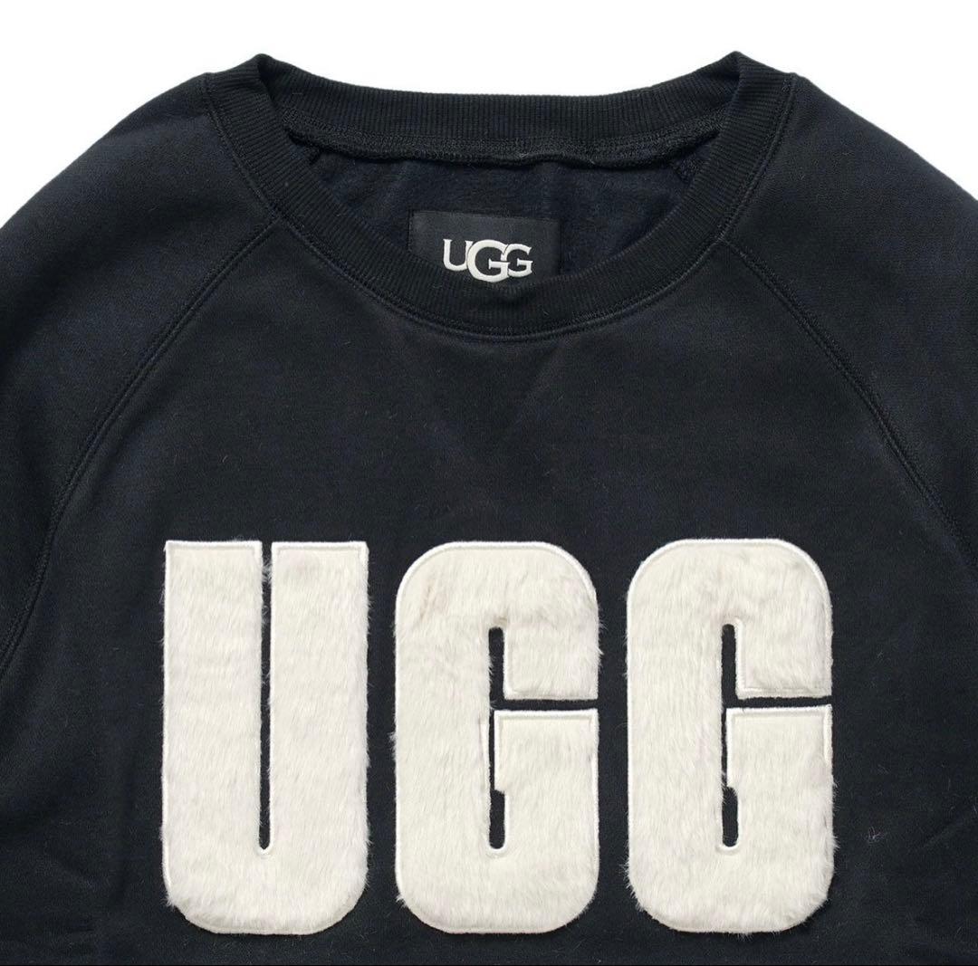 UGG アグ スウェット トレーナー ブラッククリーム Mサイズ