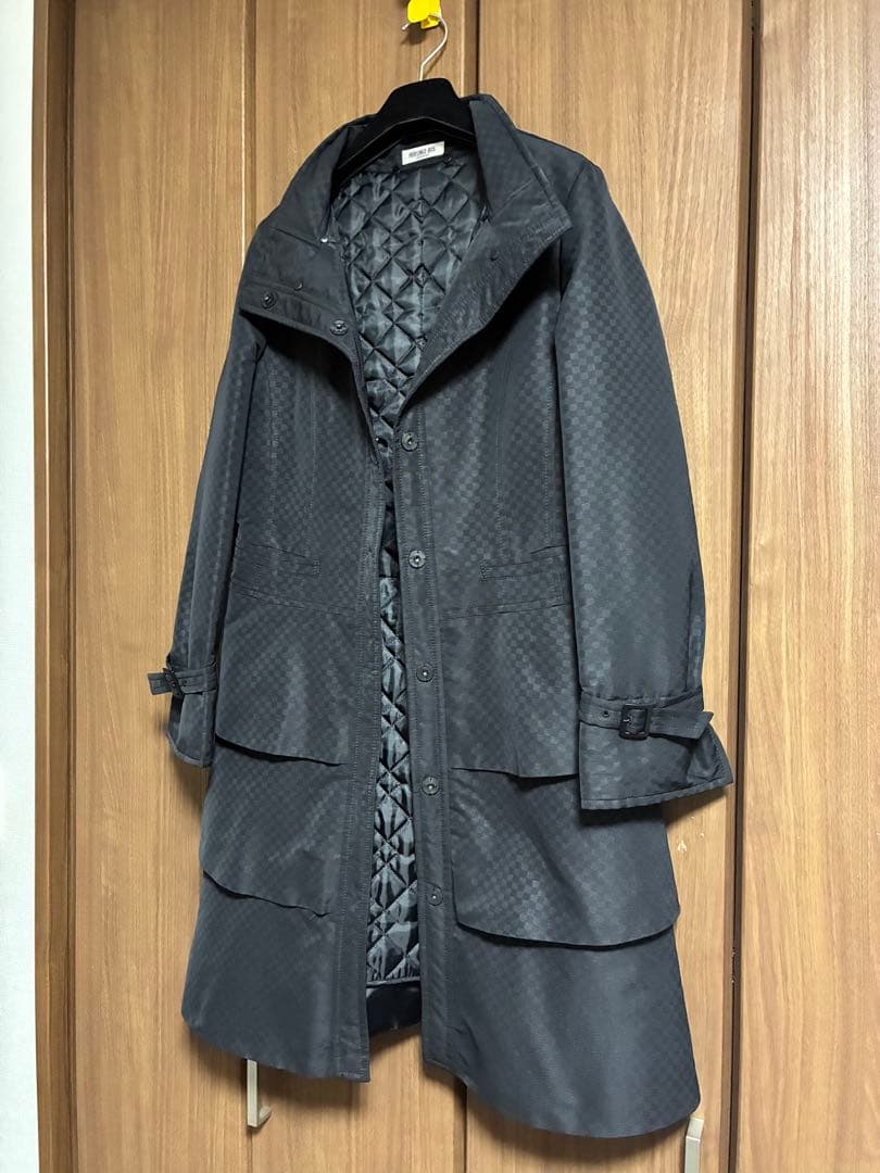 新品　ヒロココシノ コシノヒロコ ヒロコビス チェスターコート　黒■定価7万