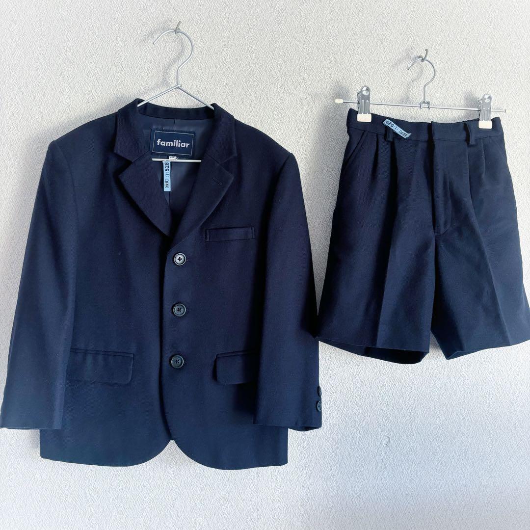 美品 フォ－マルセット ファミリア ス－ツ エルアンノア－ル シャツ 120