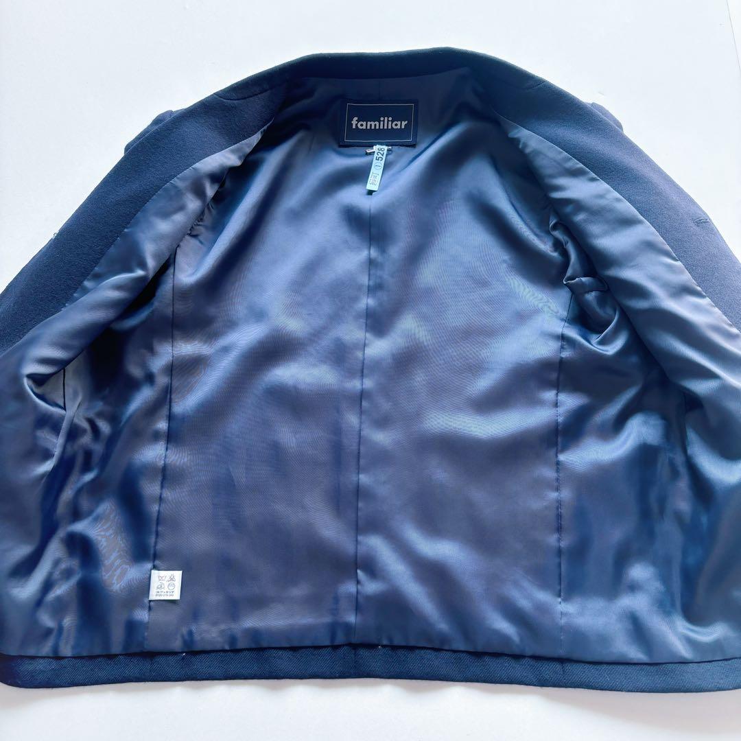 美品 フォ－マルセット ファミリア ス－ツ エルアンノア－ル シャツ 120