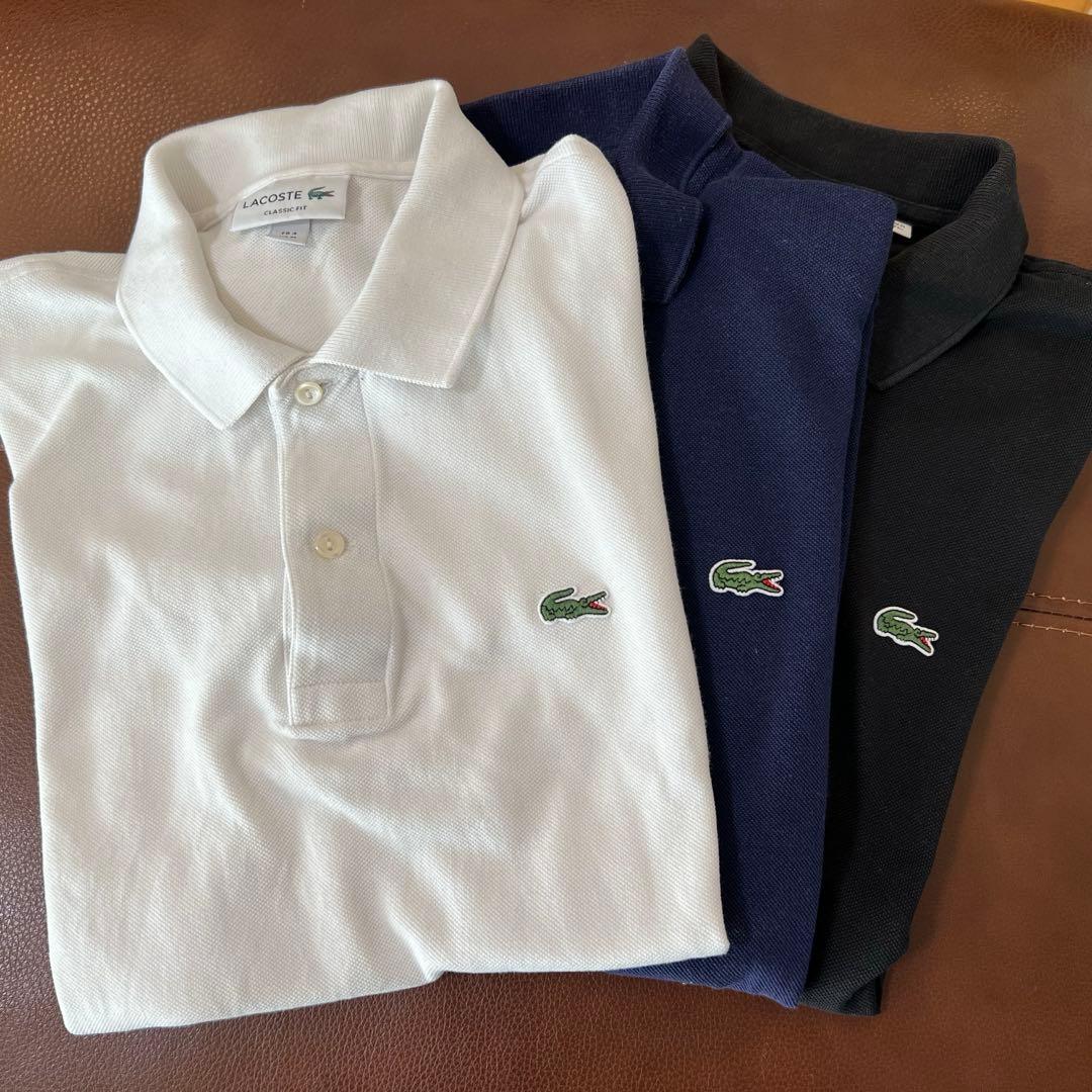 3枚セット　LACOSTE L1212 4 半袖ポロシャツ