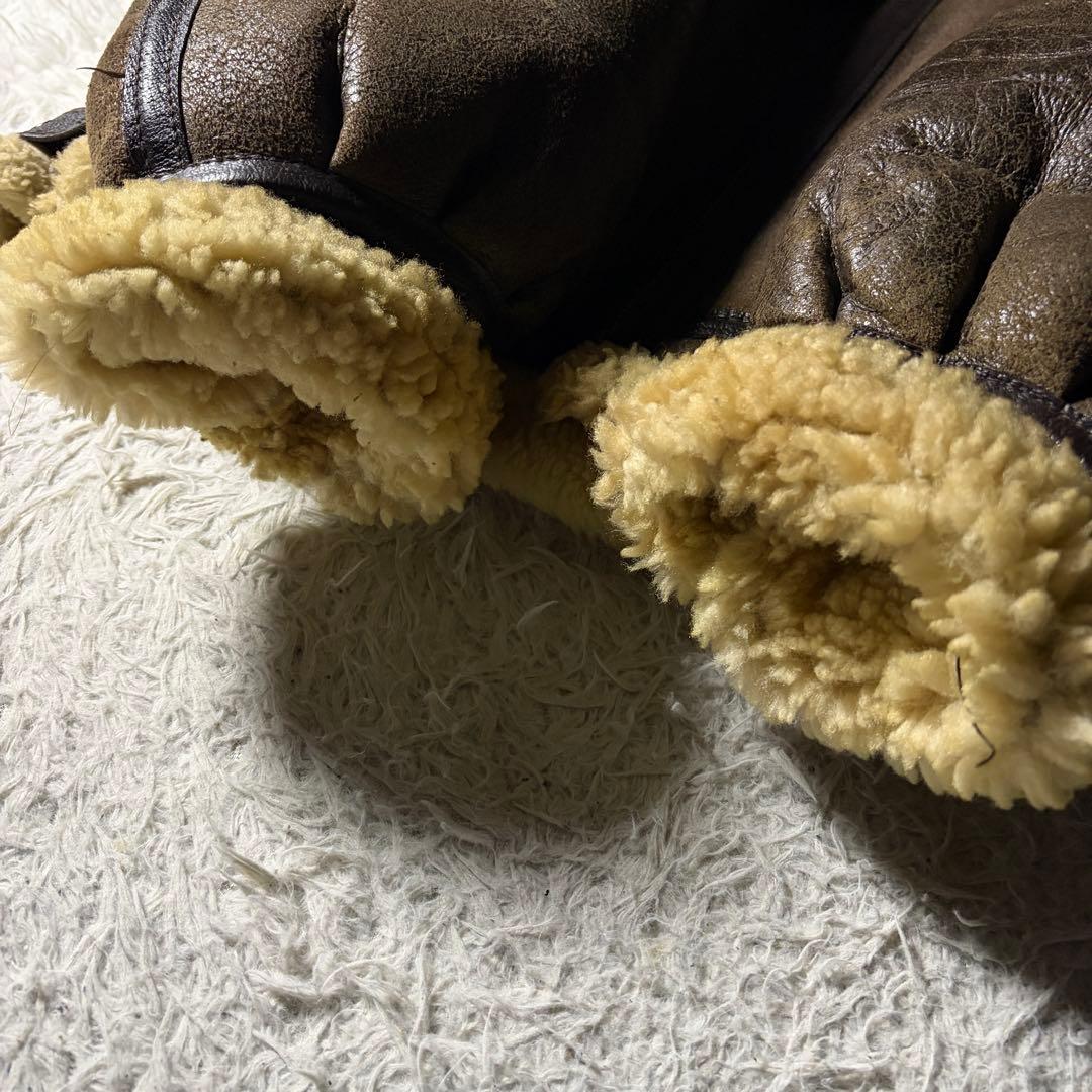 【ビッグサイズ】schott フライトジャケット　B-3 ムートン　羊革　44