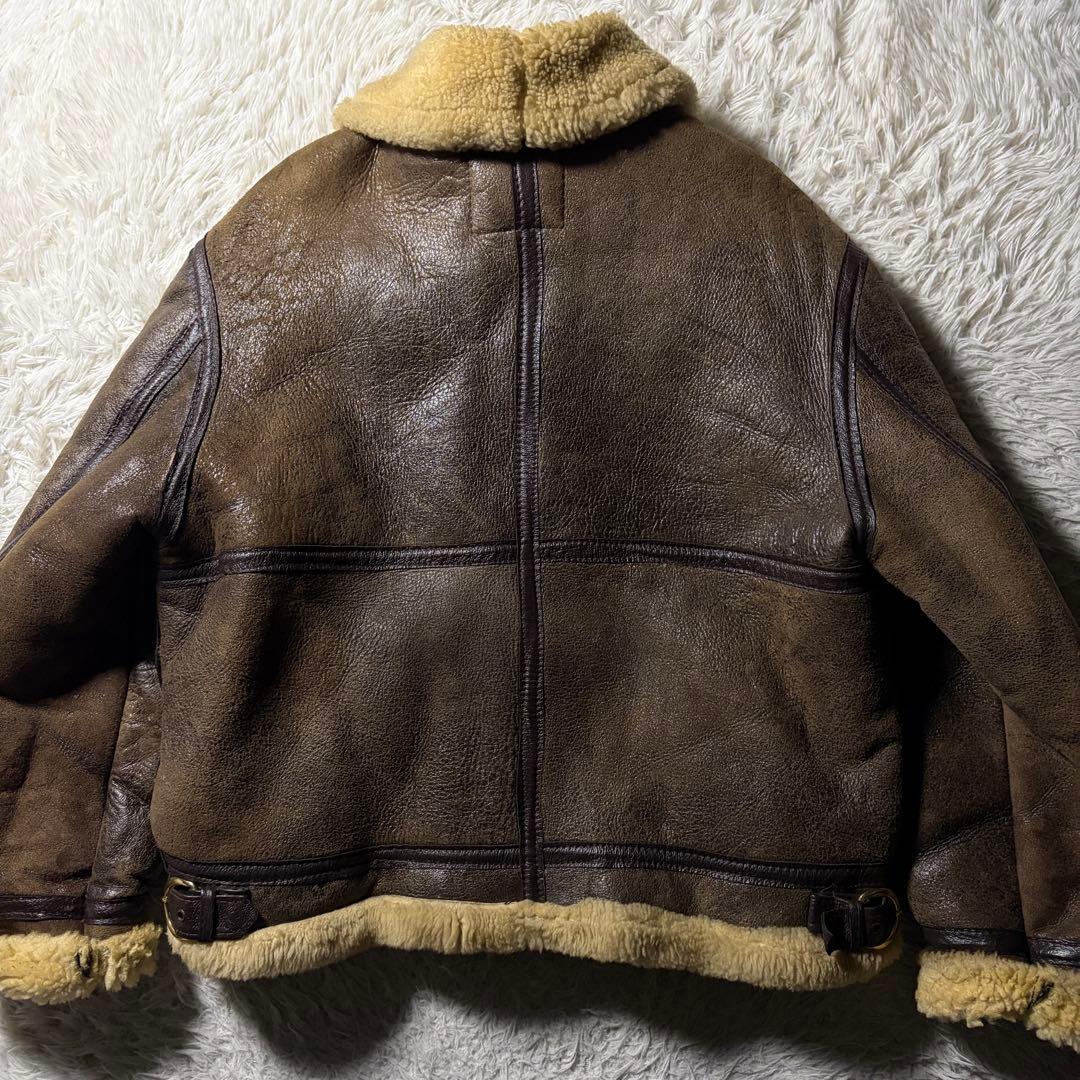 【ビッグサイズ】schott フライトジャケット　B-3 ムートン　羊革　44