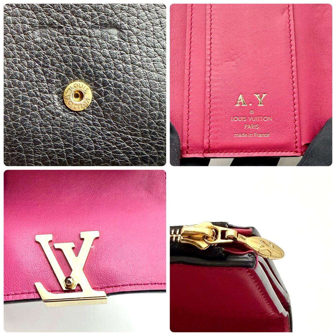 美品　ルイヴィトン　カプシーヌ　XS 三つ折り財布　ブラック