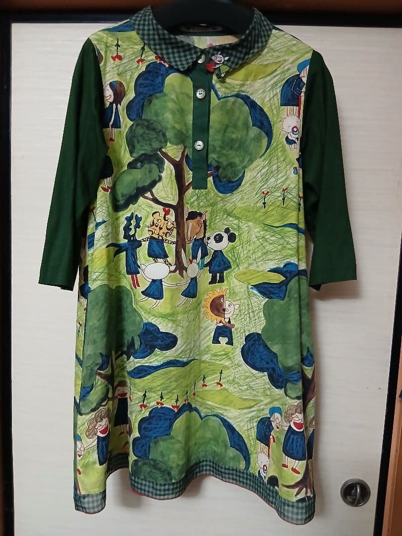 アルベロベロ 動物さんとリングツリー　　チュニックワンピ　【最終お値下げ】