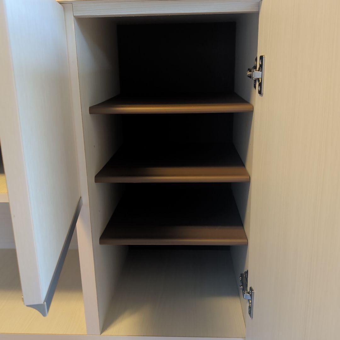 下駄箱 ハイタイプ 幅90 ピタゴラス 国産 完成品 ホワイトウォッシュ