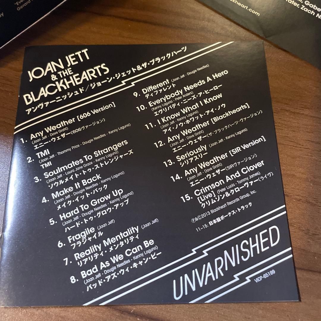 AOR 紙ジャケットCD ジョーン・ジェット/アンヴァーニッシュド