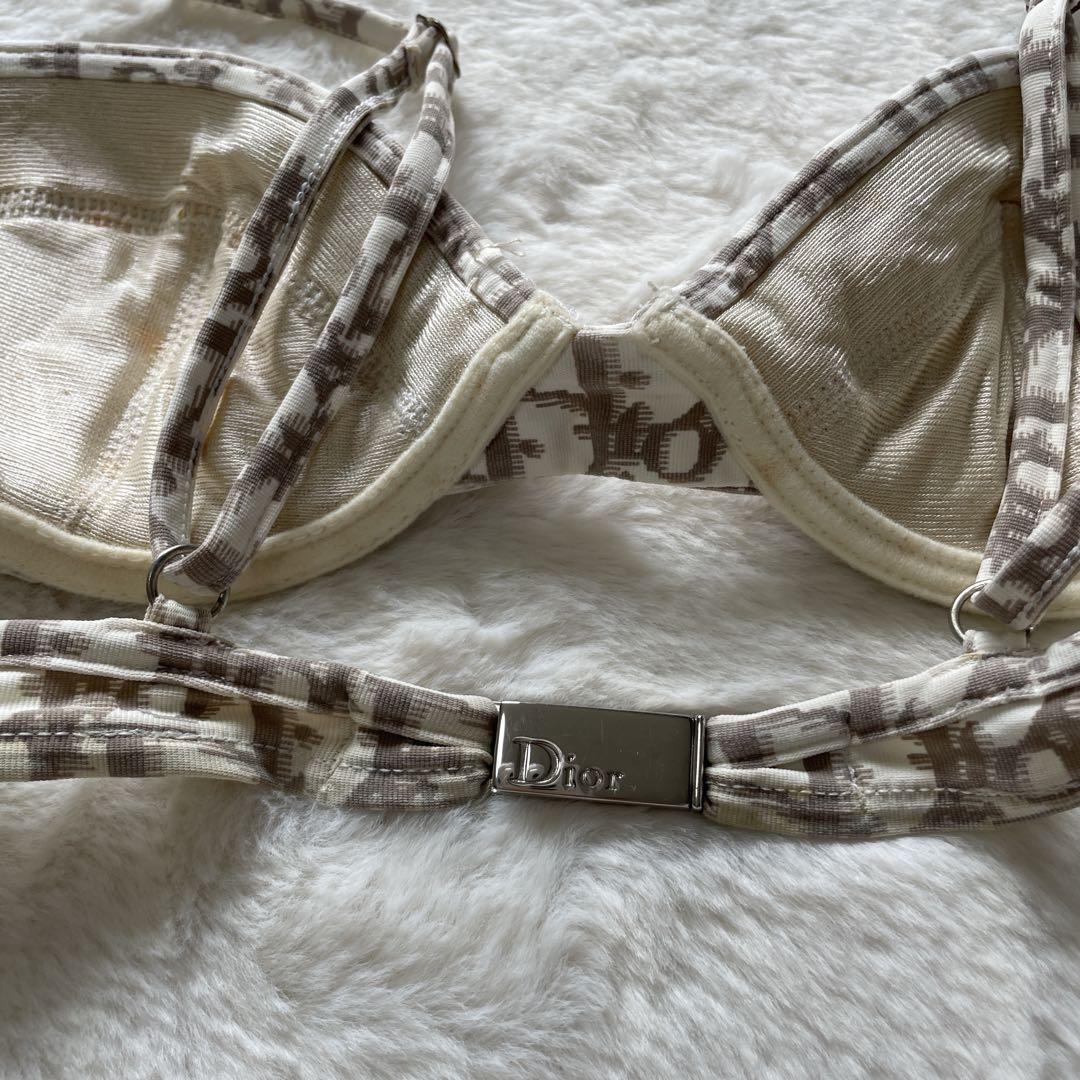 クリスチャンディオール トロッター水着 ビキニ 刺繍入り チャーム付き