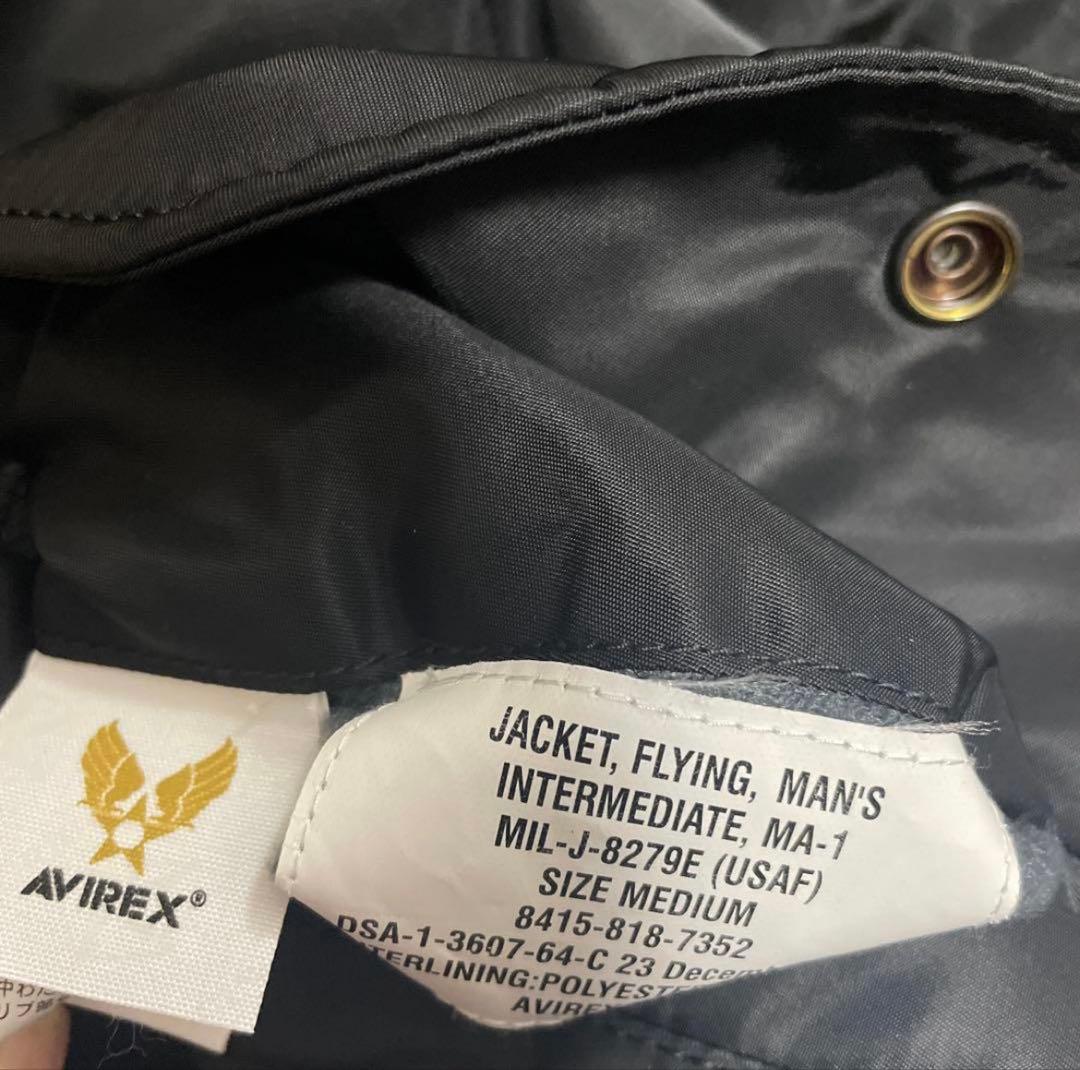 AVIREX MA-1 ブラック　M