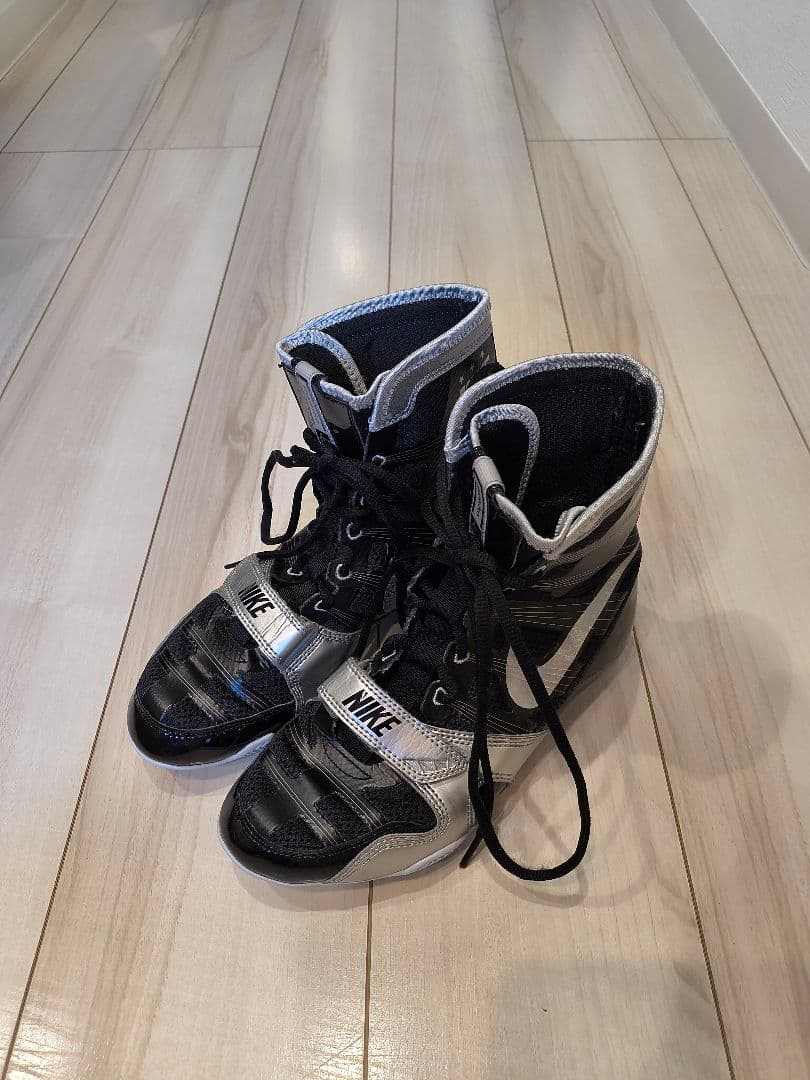 NIKE ボクシングシューズ　ハイパーKO　 ブラック/シルバー　　24.5cm