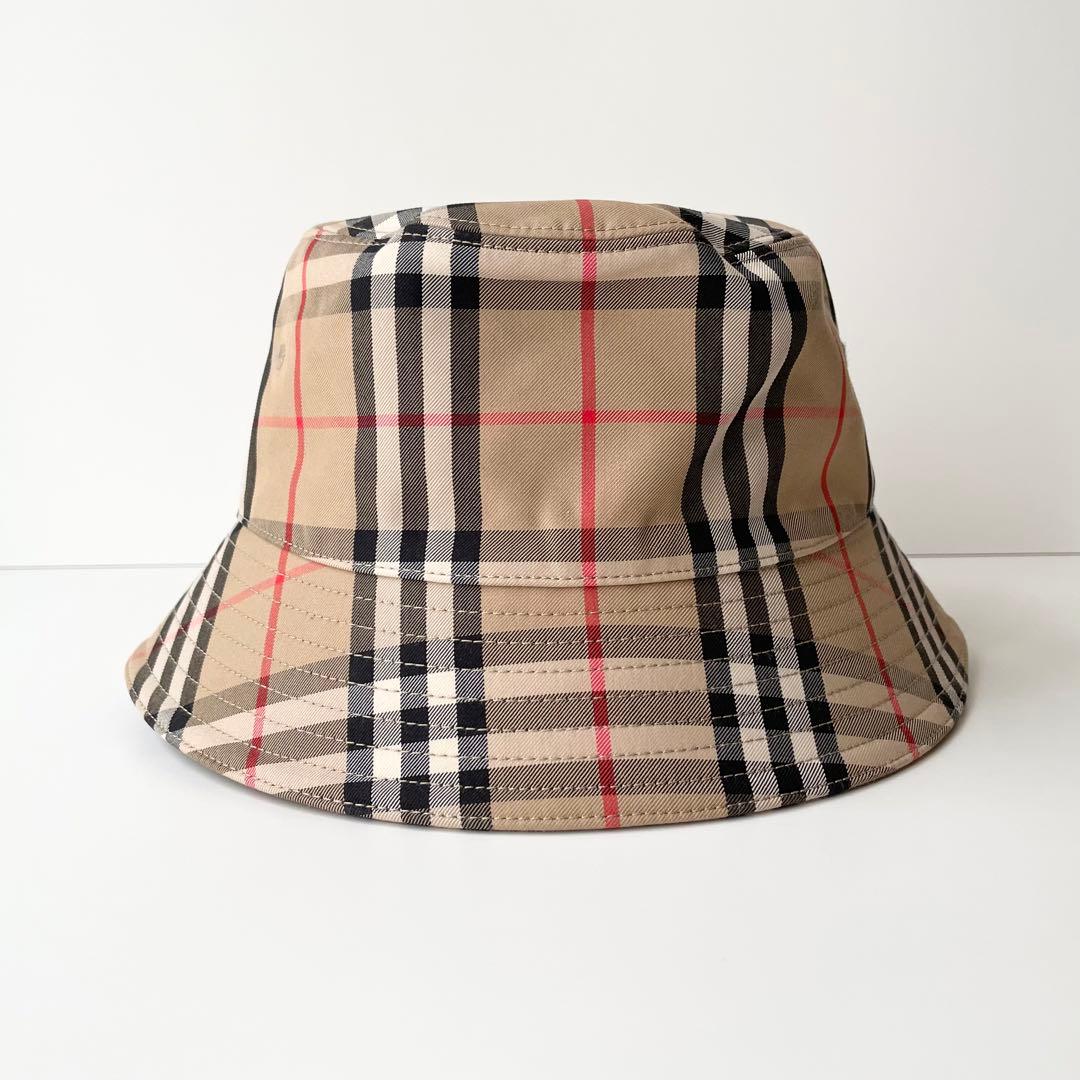 バーバリー BURBERRY ハット バケットハット バケハ 帽子 ほぼ新品