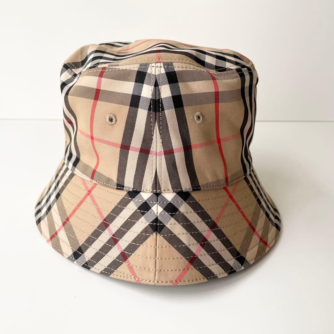 バーバリー BURBERRY ハット バケットハット バケハ 帽子 ほぼ新品