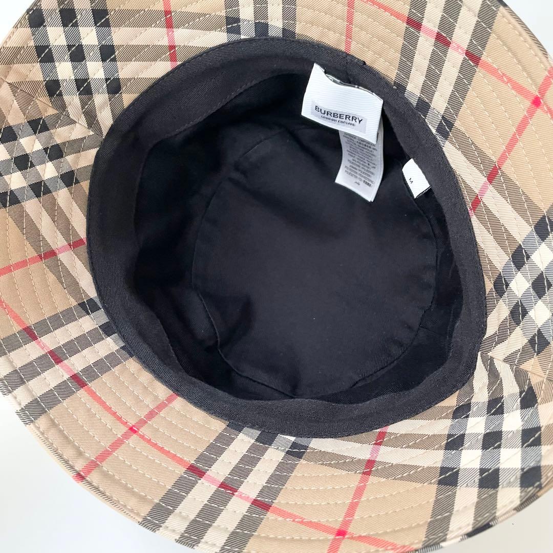 バーバリー BURBERRY ハット バケットハット バケハ 帽子 ほぼ新品