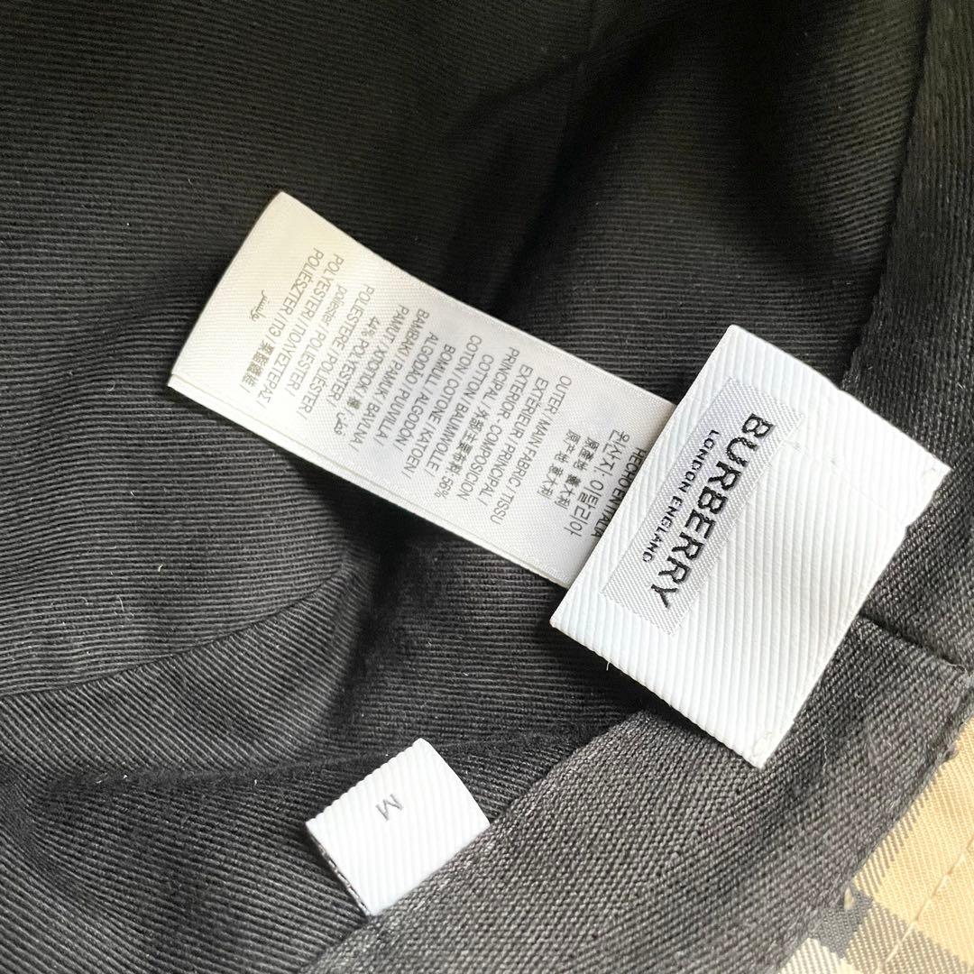 バーバリー BURBERRY ハット バケットハット バケハ 帽子 ほぼ新品