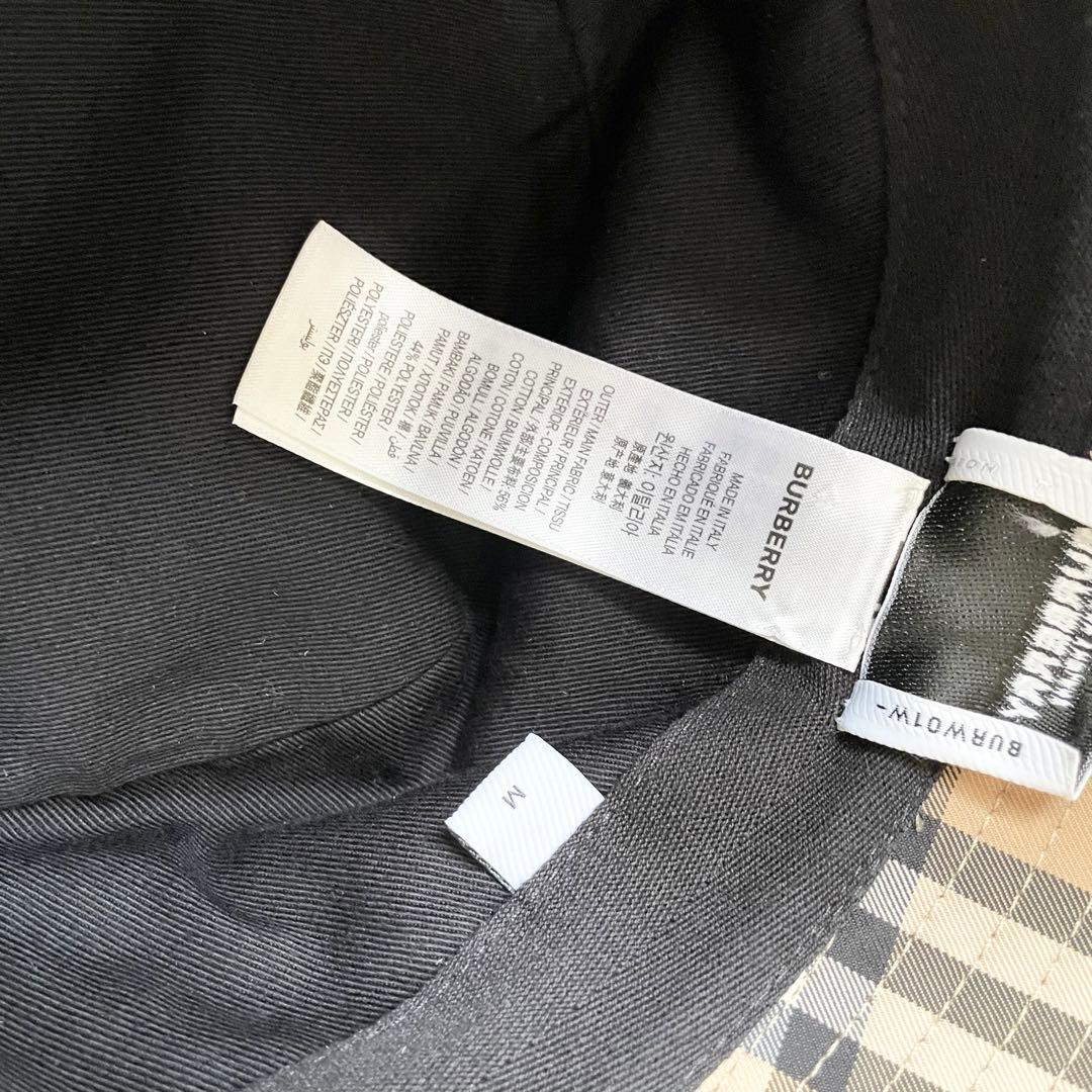 バーバリー BURBERRY ハット バケットハット バケハ 帽子 ほぼ新品