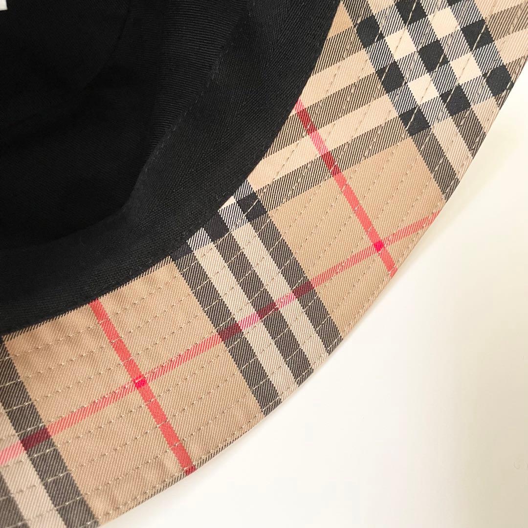 バーバリー BURBERRY ハット バケットハット バケハ 帽子 ほぼ新品
