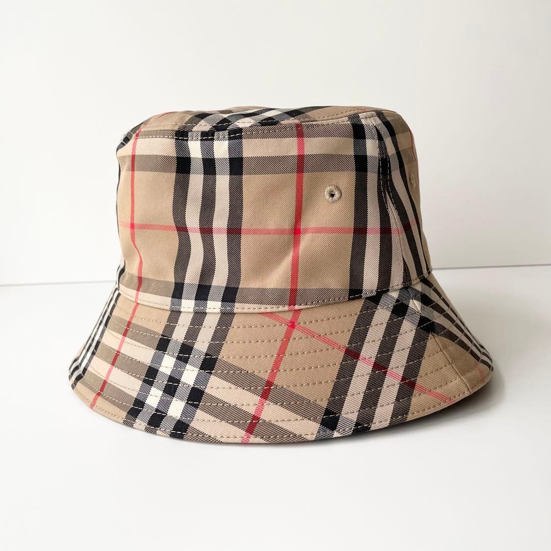 バーバリー BURBERRY ハット バケットハット バケハ 帽子 ほぼ新品