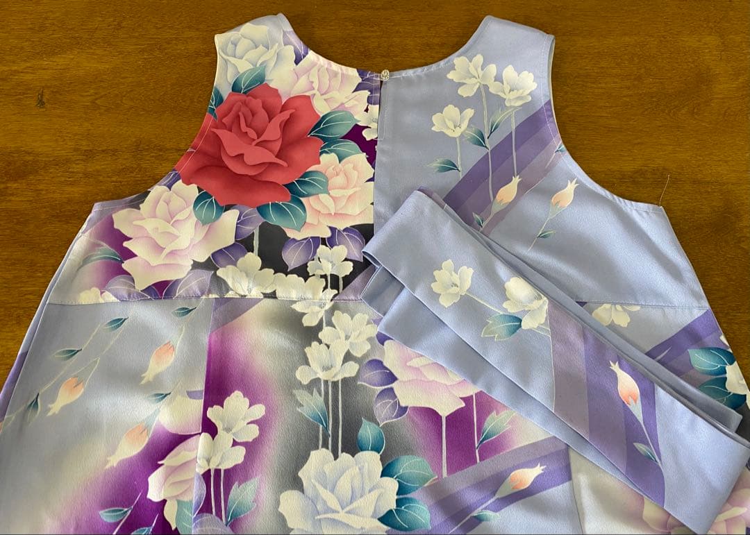 3225 着物　リメイク　ドレス　ワンピース