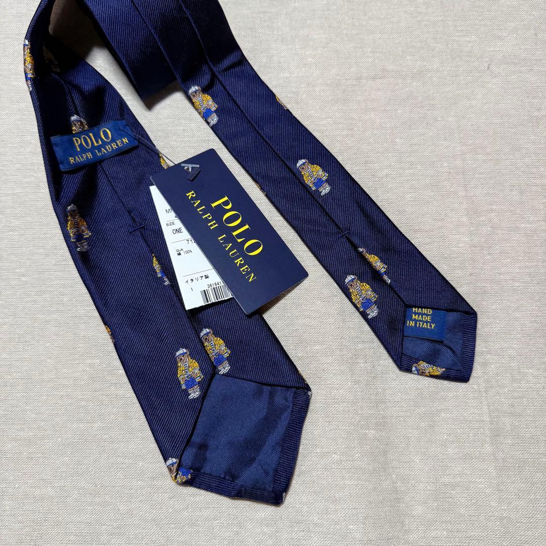 【Ralph Lauren】 新品 未使用 ポロベア ネクタイ タグ付き 箱あり