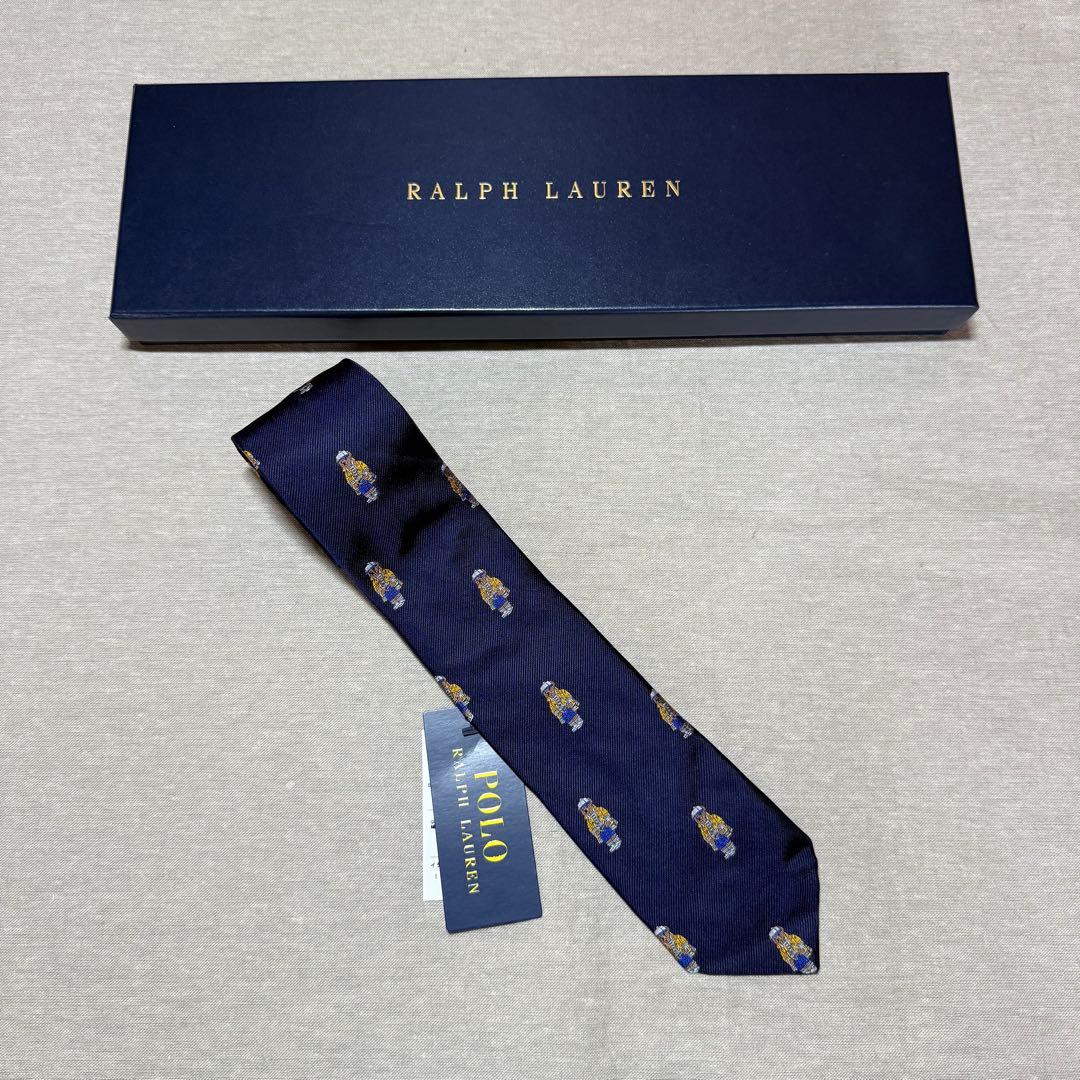 【Ralph Lauren】 新品 未使用 ポロベア ネクタイ タグ付き 箱あり