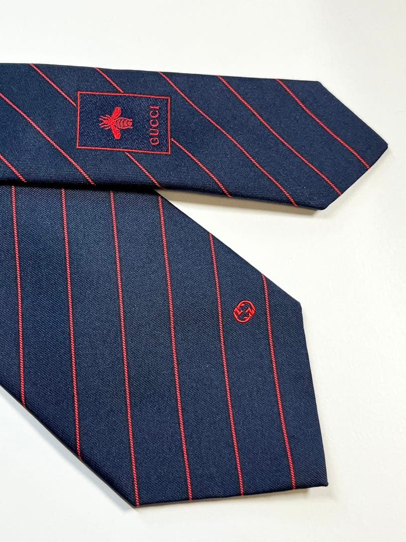 ✨極美品✨ GUCCI グッチ ネクタイ インターロッキング　GG 蜂