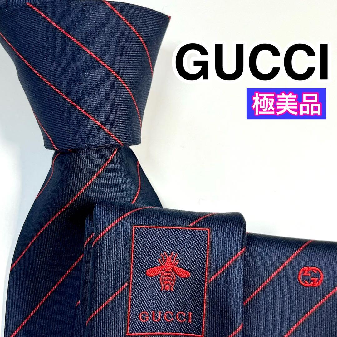 ✨極美品✨ GUCCI グッチ ネクタイ インターロッキング　GG 蜂