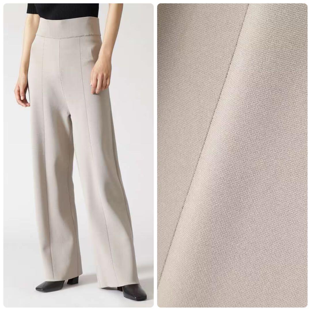 【ADORE】ソフトニットパンツ Mサイズ ベージュ