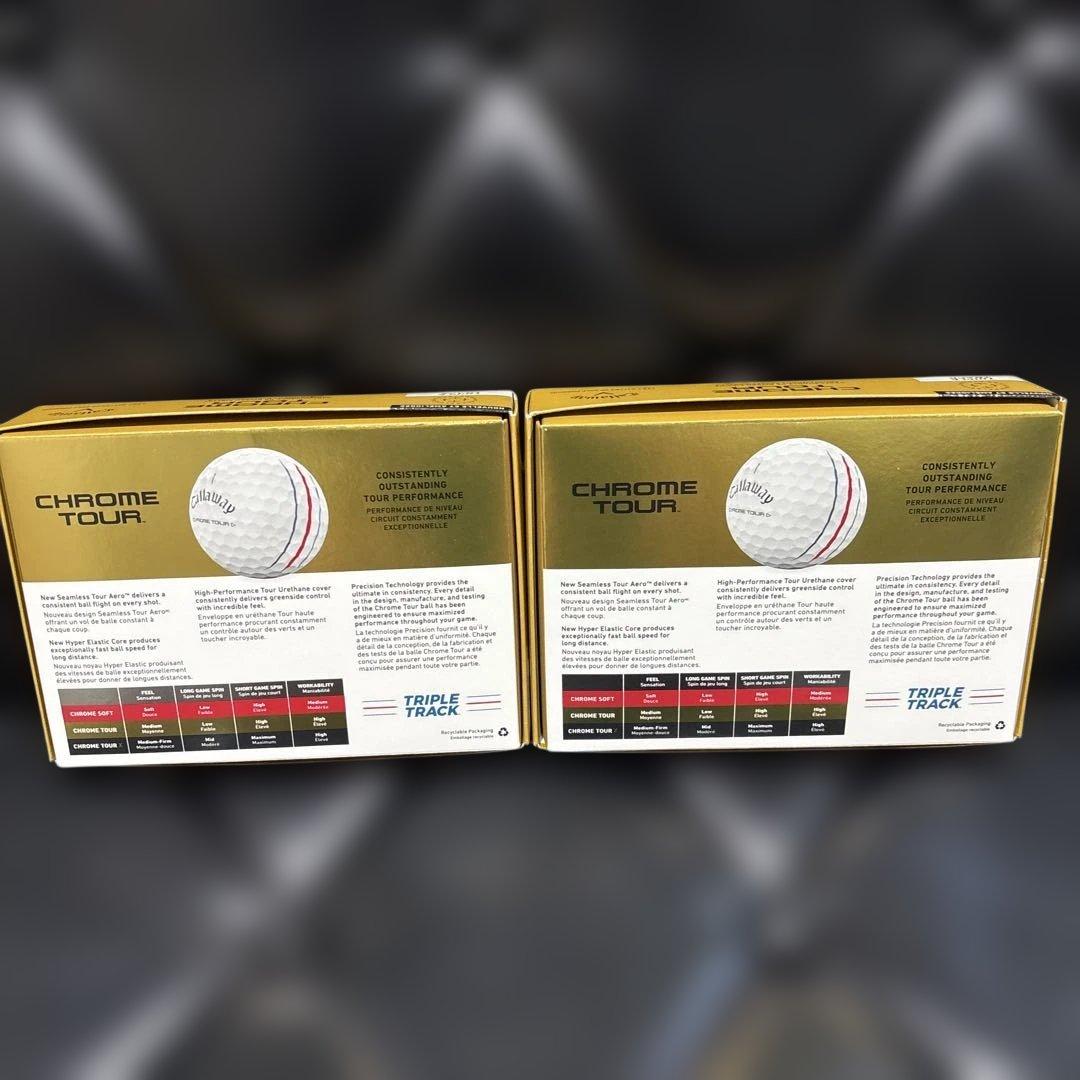 [mimo]キャロウェイCHROME TOURトリプルトラック白2箱