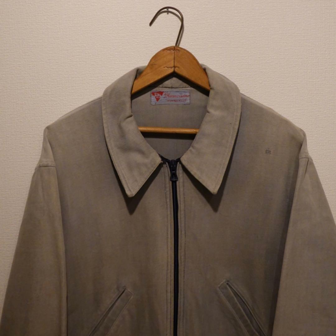 こ*れ様 50s 60s French moleskin zip Knit ja