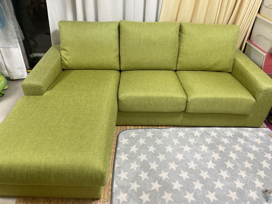 直接引取の場合10000円　大阪南部　ニトリコーナーソファ　3人掛け