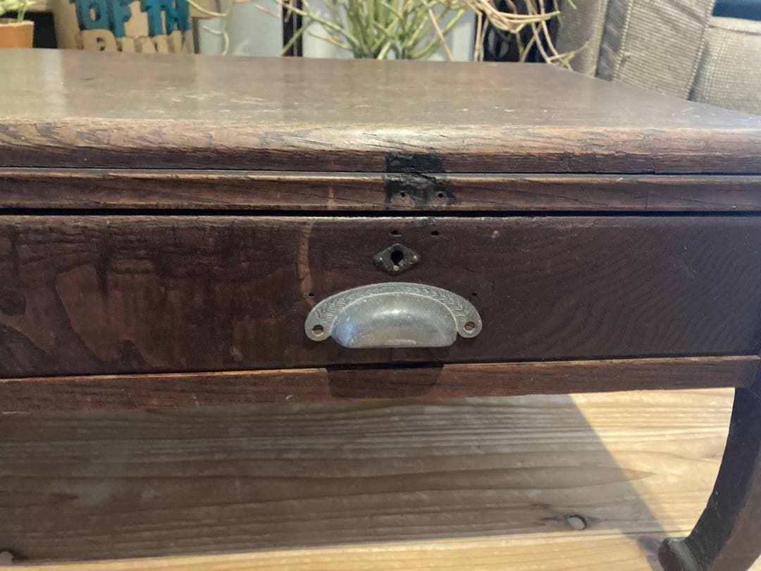 昭和レトロ　木製文机　ローテーブル⑨