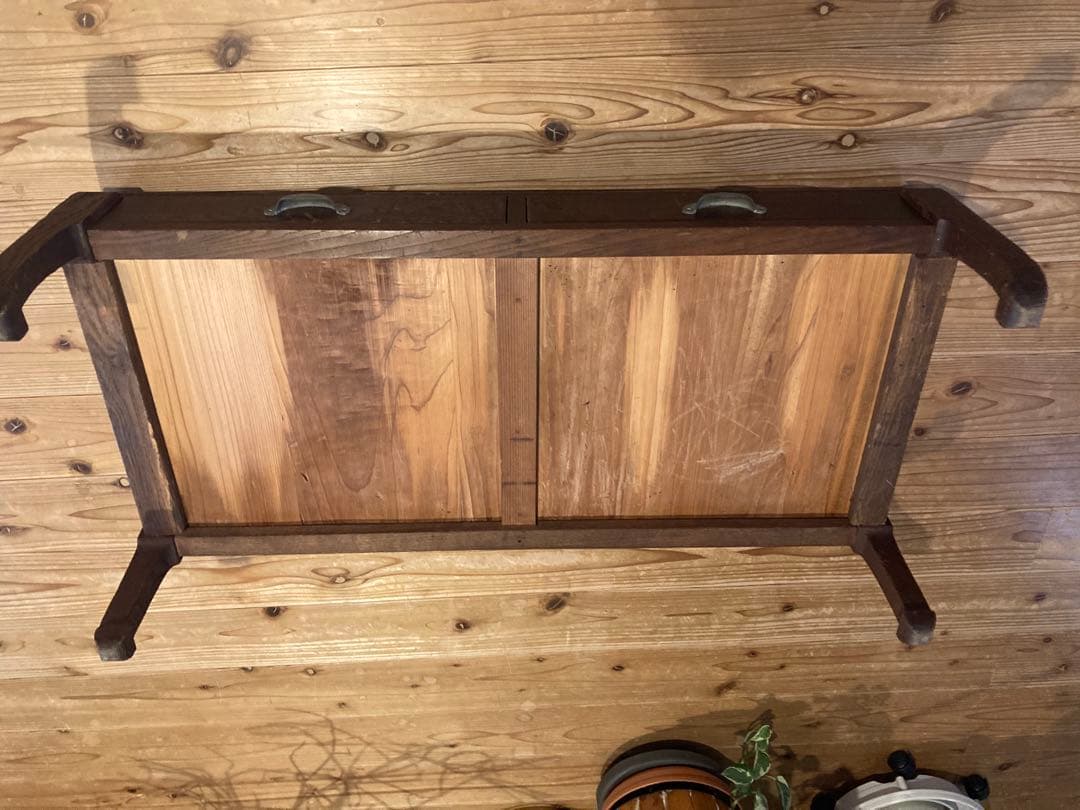 昭和レトロ　木製文机　ローテーブル⑨