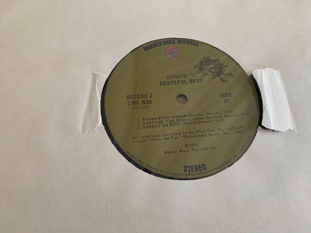 【中古LP】Grateful Dead『Europe '72』USオリジナル盤
