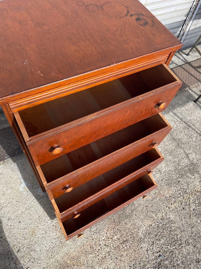 英国ヴィンテージ チェスト 木製 タンス 収納 引き出し アンティーク家具