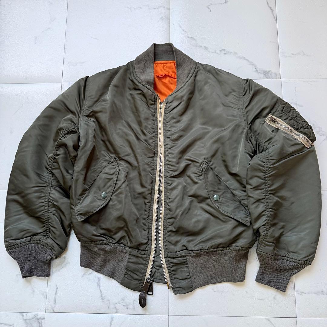 80s 初期 USA製 ALPHA MA-1 IDEAL フライトジャケット