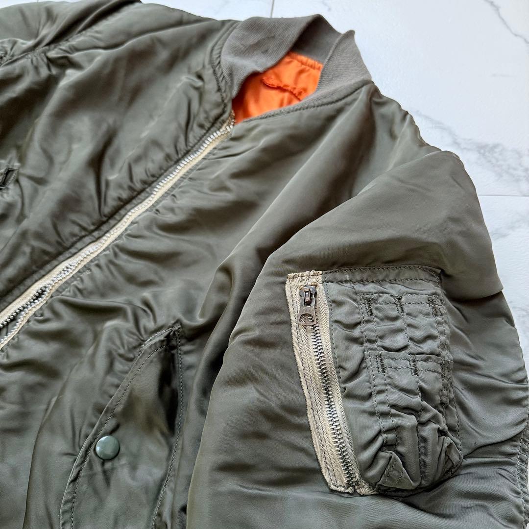 80s 初期 USA製 ALPHA MA-1 IDEAL フライトジャケット