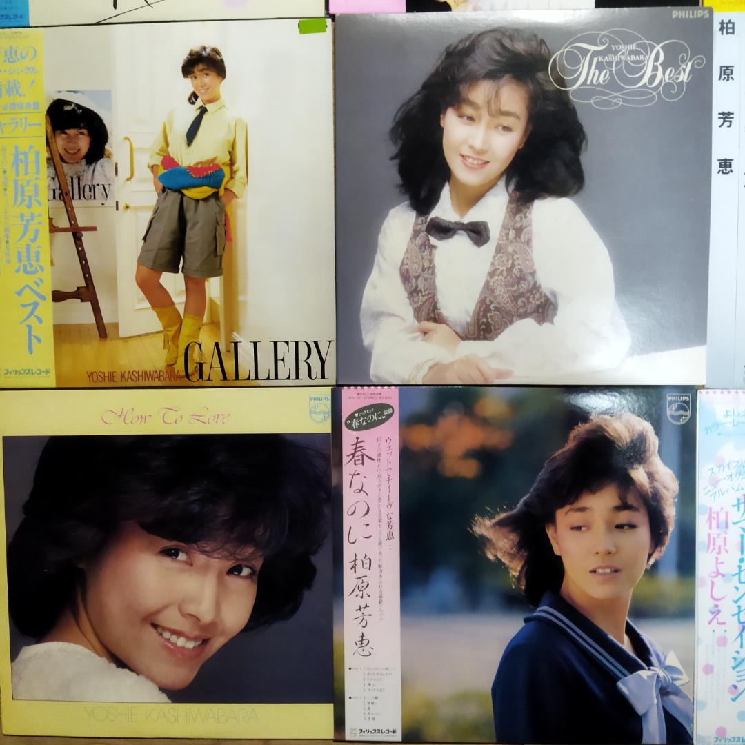 柏原芳恵 【15枚+写真集】TF0127-5 LPレコード