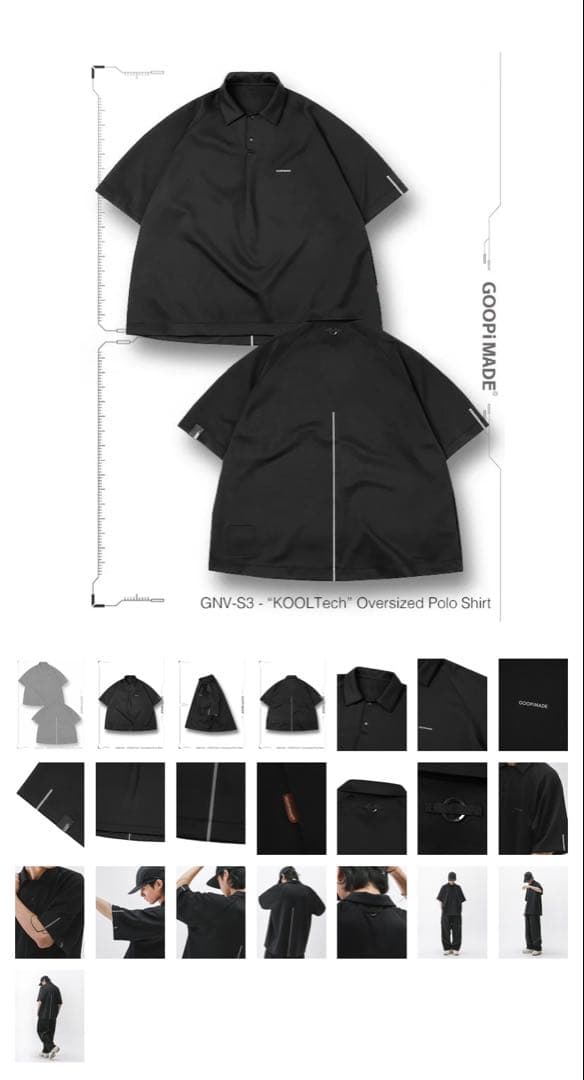 GOOPiMADE グーピーメイド　ポロシャツ