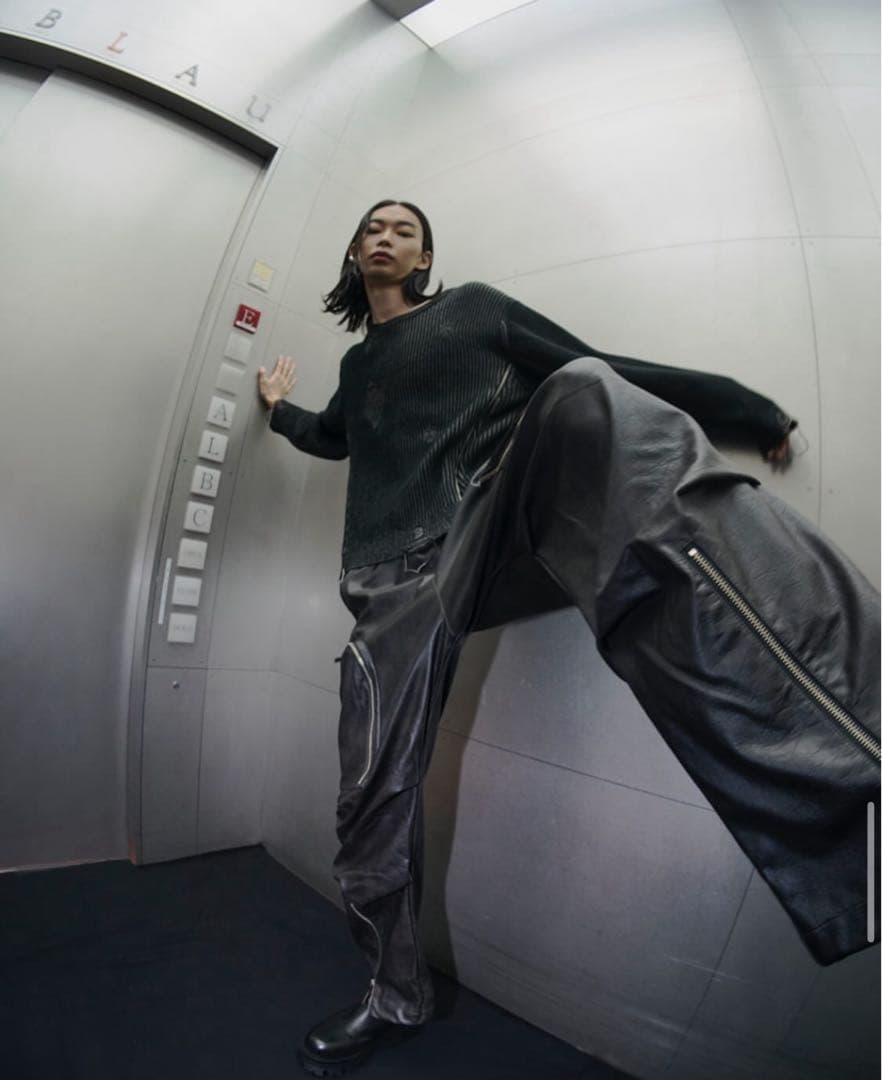 Jent Louis Zip Leather Pants ジェントルイス