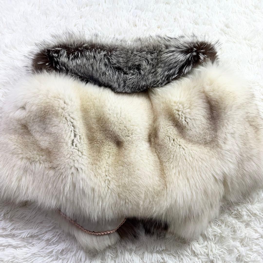 美品　SAGA FOX  シルバーフォックス　ショール　金タグ　成人式