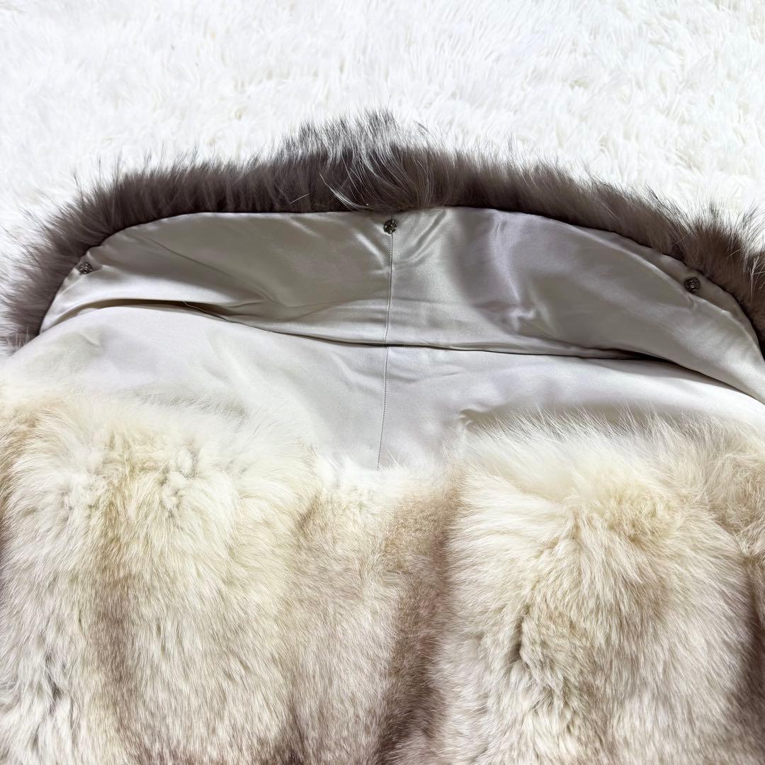 美品　SAGA FOX  シルバーフォックス　ショール　金タグ　成人式