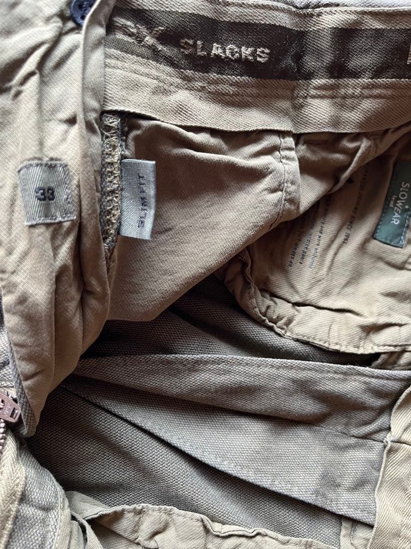 新品未使用/INCOTEX(インコテックス)100番モデル/33/チノパンツ/D