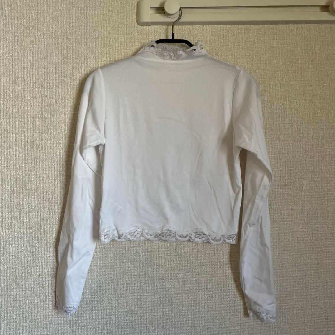 edit.forlulu レーストリム ハイネックトップス