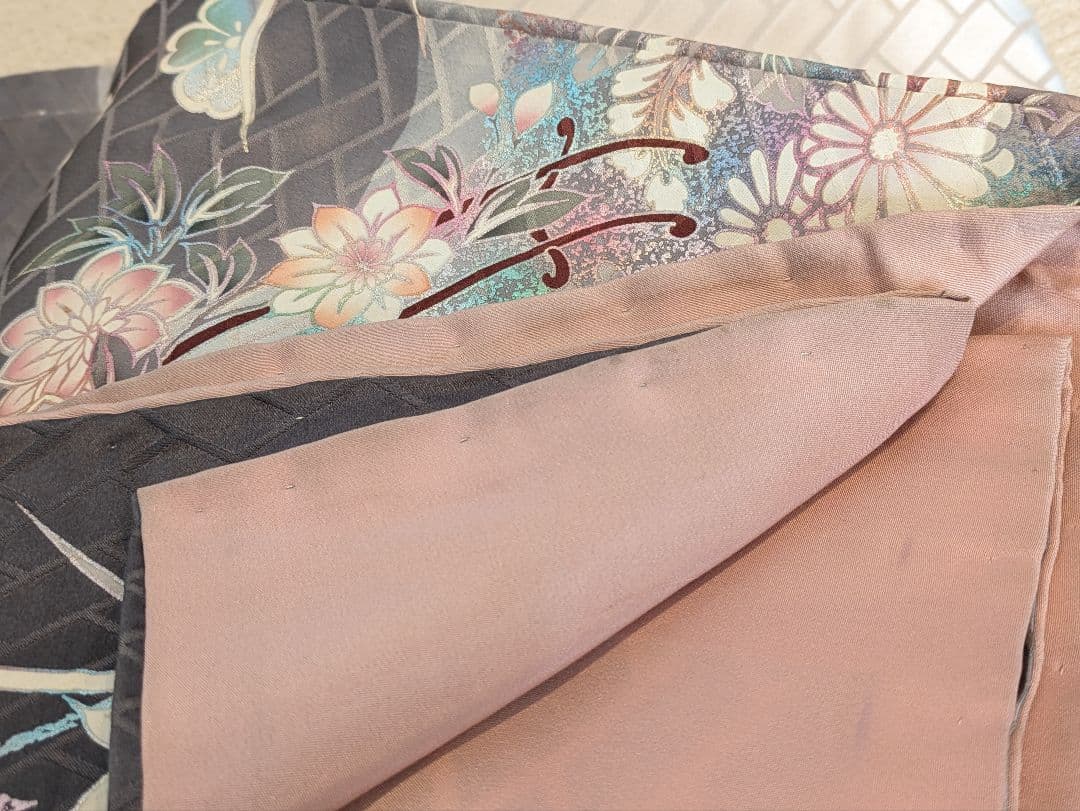 振袖フルセット 身丈171裄66 暈し染め 金銀彩 グレー 逸品 成人式