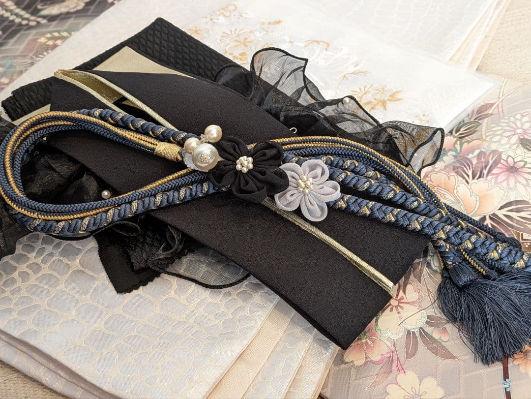 振袖フルセット 身丈171裄66 暈し染め 金銀彩 グレー 逸品 成人式