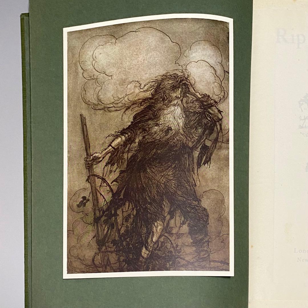 アーサー ラッカム リップ ヴァン ウィンクル 挿絵51枚 1908年 古書